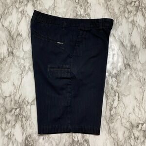 VOLCOM Stone Men's Shorts Size 29 Black Gray Striped Skater Embrace Change Logo
